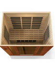 Dynamic Bergamo 4 Person Low EMF - Far Infrared Sauna - Natural Hemlock