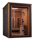 Nora 2 Person Outdoor-Indoor PureTech Hybrid Full Spectrum Sauna – Canadian Red Cedar Interior