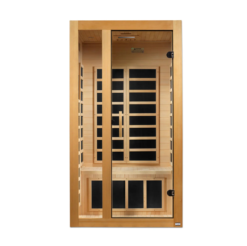 Dynamic Gracia 1-2 Person Low EMF - FAR Infrared Sauna - Natural Hemlock