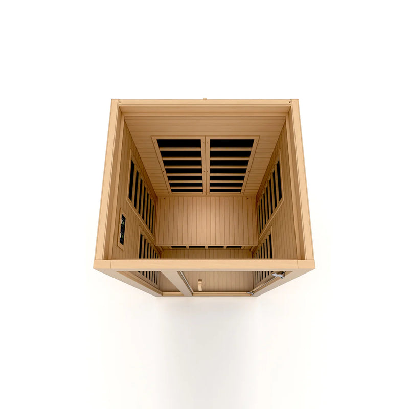 Dynamic Gracia 1-2 Person Low EMF - FAR Infrared Sauna - Natural Hemlock