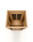 Dynamic Gracia 1-2 Person Low EMF - FAR Infrared Sauna - Natural Hemlock