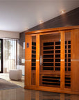 Dynamic Bergamo 4 Person Low EMF - Far Infrared Sauna - Natural Hemlock