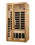 Dynamic Gracia 1-2 Person Low EMF - FAR Infrared Sauna - Natural Hemlock