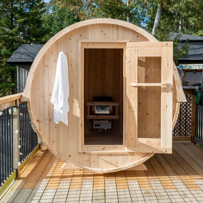 Dundalk LeisureCraft Canadian Timber Harmony Barrel Sauna