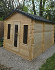 Dundalk LeisureCraft Canadian Timber Georgian Cabin Sauna with Changeroom