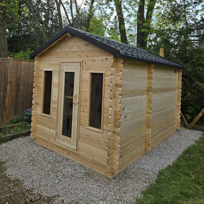 Dundalk LeisureCraft Canadian Timber Georgian Cabin Sauna with Changeroom