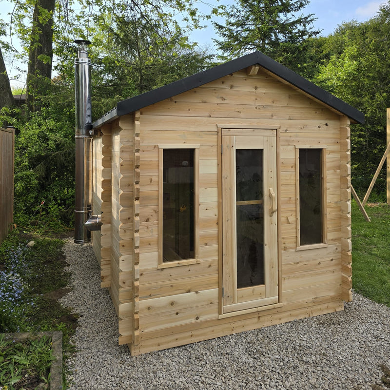 Dundalk LeisureCraft Canadian Timber Georgian Cabin Sauna with Changeroom