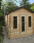 Dundalk LeisureCraft Canadian Timber Georgian Cabin Sauna with Changeroom
