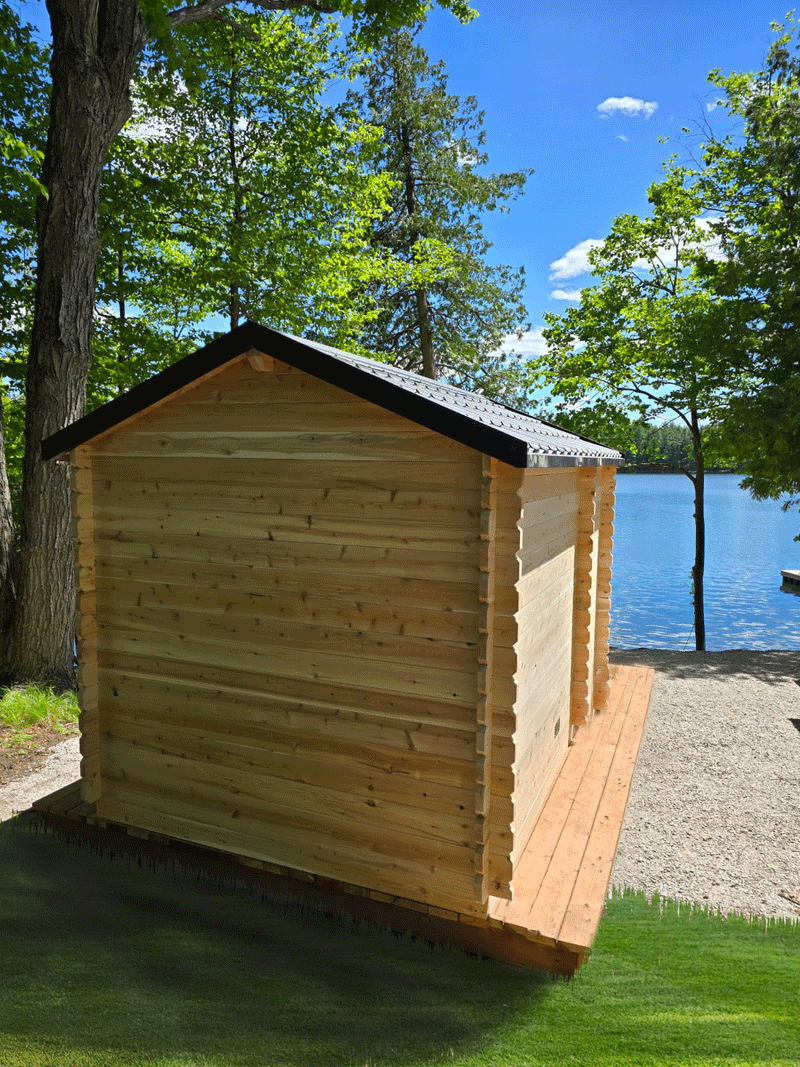 Dundalk LeisureCraft Canadian Timber Georgian Cabin Sauna with Changeroom