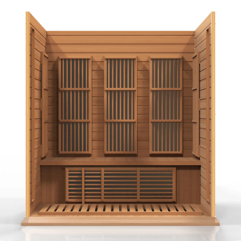 Maxxus Montilemar 3 Person Near Zero EMF - FAR Infrared Sauna - Canadian Red Cedar