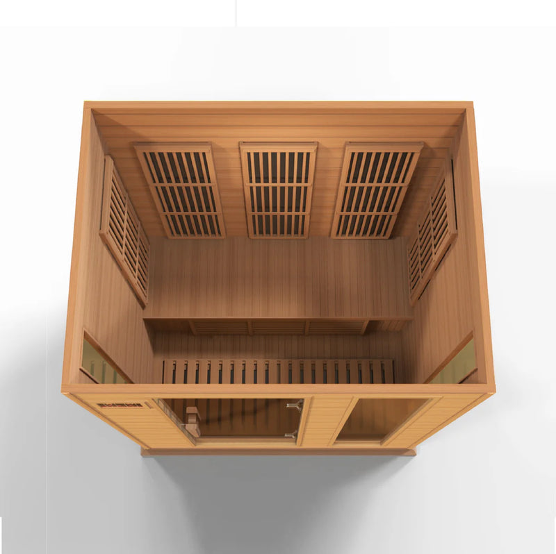 Maxxus Montilemar 3 Person Near Zero EMF - FAR Infrared Sauna - Canadian Red Cedar