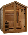 Savonlinna 3 Person Outdoor Traditional Sauna - Canadian Red Cedar Interior