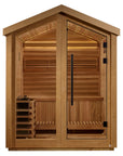 Savonlinna 3 Person Outdoor Traditional Sauna - Canadian Red Cedar Interior