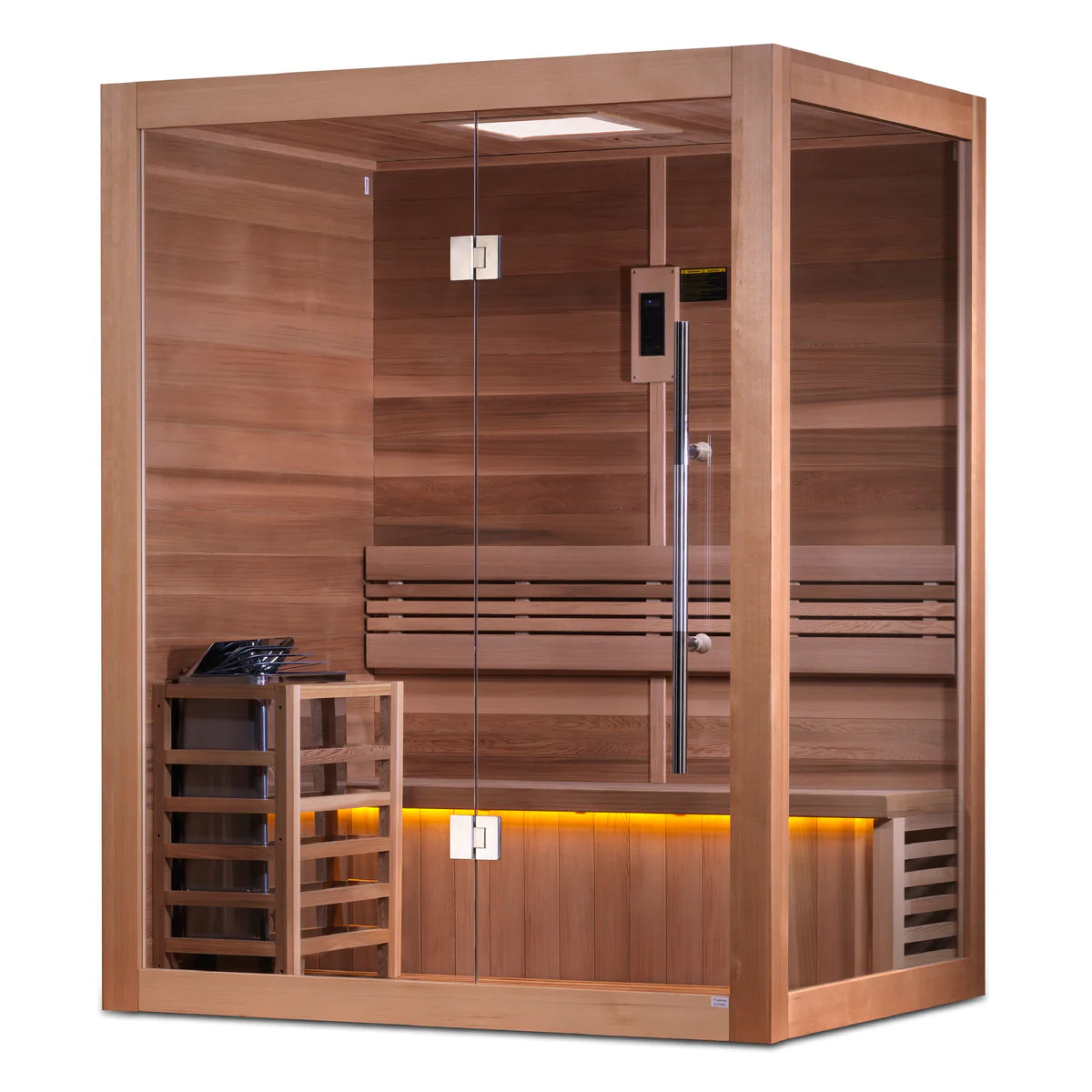 Hanko 2-3 Person Traditional Sauna - Canadian Red Cedar Interior