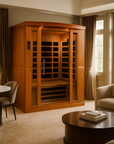 Dynamic Bergamo 4 Person Low EMF - Far Infrared Sauna - Natural Hemlock