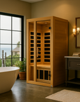 Dynamic Gracia 1-2 Person Low EMF - FAR Infrared Sauna - Natural Hemlock