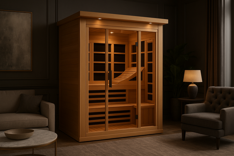 Near Zero EMF Far Infrared 6 Person Sauna