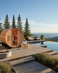 Moritz 2 Person Barrel Traditional Steam Sauna – Pacific Cedar