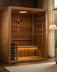 Hanko 2-3 Person Traditional Sauna - Canadian Red Cedar Interior