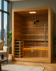 Hanko 2-3 Person Traditional Sauna - Canadian Red Cedar Interior
