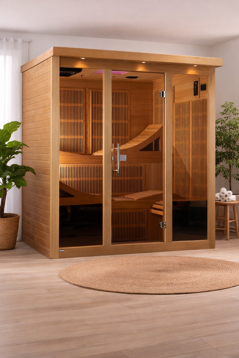 Near Zero EMF Far Full Spectrum Infrared Sauna 6 Person