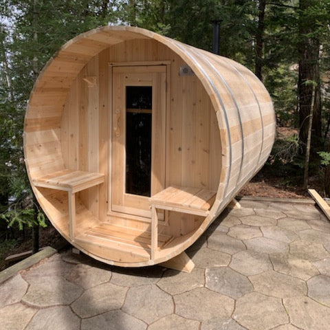 Dundalk LeisureCraft Canadian Timber Serenity Barrel Sauna