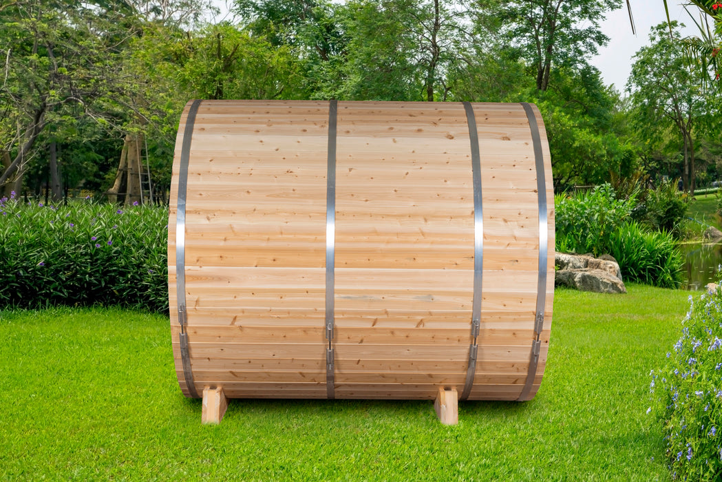 Dundalk LeisureCraft Clear Cedar Barrel Saunas